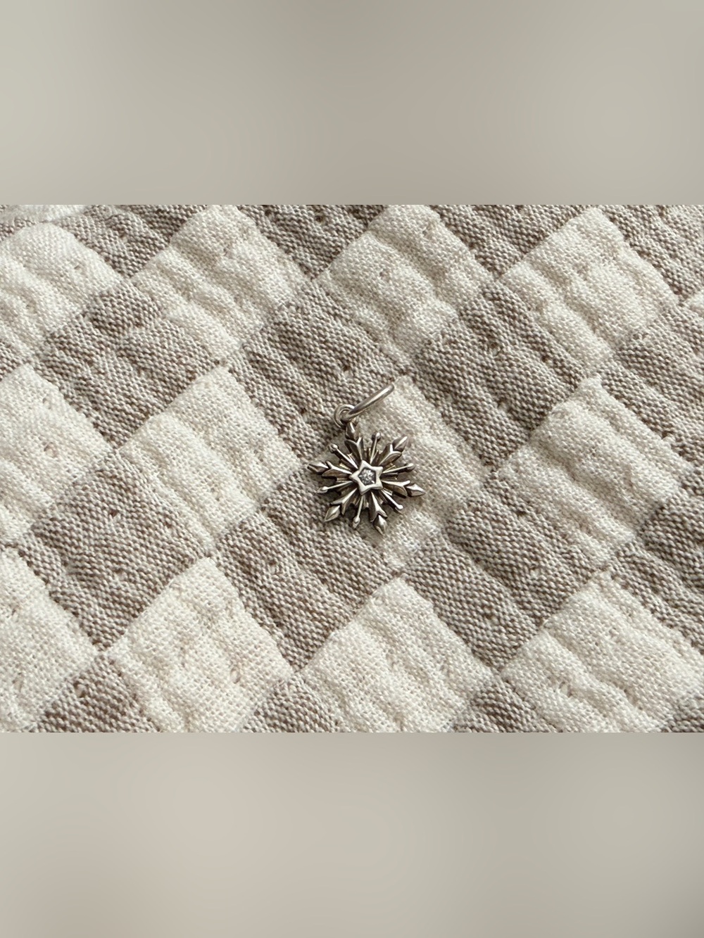 Pandora Sterling Silver Snowflake Pendant Charm